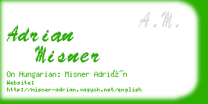 adrian misner business card